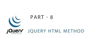 Jquery Tutorial |  HTML()  Method