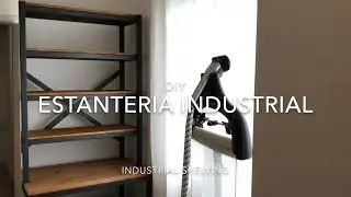 DIY Estanteria industrial sin hierro y madera / industrial wooden shelve ironless