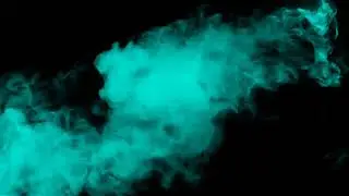 LightBule Color Smoke Effect | Black Screen Smoke Effect Background Video for Editing