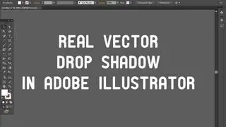 Easy vector drop shadow in Adobe Illustrator - Tutorial in 2 minutes