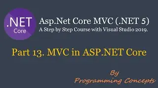 Part 13. MVC in ASP NET Core | Diff. between MVC and ASP.NET MVC Core. | Real Life Example of MVC.