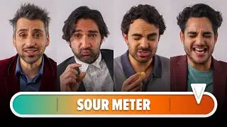 Our cast shares sweet moments while eating sour candy...