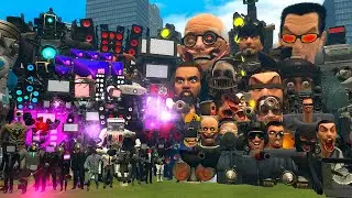 CAMERAMAN MEGA, TV MAN ULTRA AND SPEAKERMAN TITAN VS ALL 1-70 SKIBIDI TOILET BOSSES (Garry's Mod)