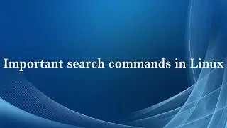 Important search commands in Linux ( Tamil )