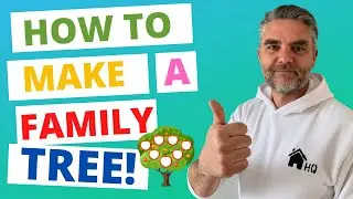 HOW TO PAINT A FAMILY TREE | 3 EASY STEPS | DIY 5 MINUTE CRAFTS | FAMILY TREE FOR KIDS PROJECT!