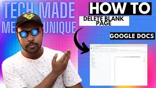 How to delete blank page in google docs | how to delete a page in google docs