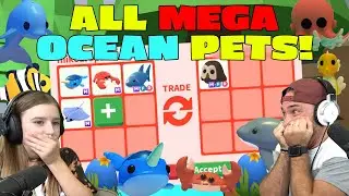 Making EVERY Ocean Pet Mega And Seeing What People Trade In Super **RICH** Server!