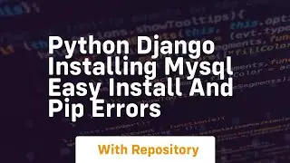 Python Django installing mysql easy install and pip errors