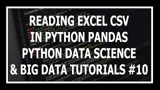 [Hindi] Reading A CSV File In Python Pandas - Python Data Science and Big Data Tutorials
