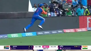 SuryaKumar Yadavs unbelievale catch to dismiss David Miller in T20 WORLDCUP FINAL against SA |