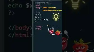 PHP Variable data type mentioning | why no need to write data types in variable creation #shorts