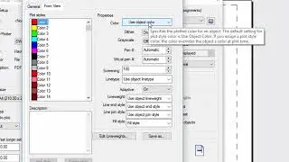 GstarCAD 2015 Tutorial - Plot Style and Plot Style Table Editor