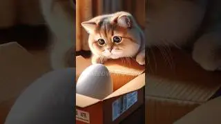 🐱 received an egg #shorts  #funny #cute #kitten #cat #catlover