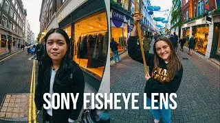 SONY FISHEYE LENS CHALLENGE | E 16mm f/2.8 Lens With Fisheye Converter | London Street Photography