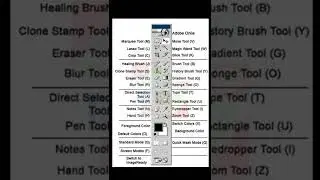 Photoshop Tool Box Shortcuts 