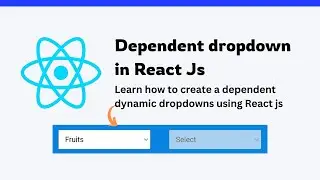 #42 React Js Challenge Day 42 | dependent dropdown in react js