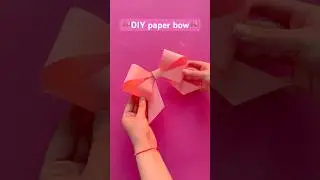 How to make a paper bow🎀✨