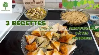 3 Recettes Végé RAPIDES : pâtes au curry, samoussas et crumble  | LUNDI VERT n°232