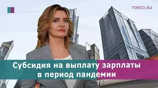 Субсидия на выплату зарплаты в период пандемии