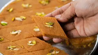 Suji Barfi Recipe | Semolina Sweets Recipe | Rava Barfi Recipe | N'Oven