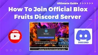 How To Join Official Blox Fruits Discord Server 2024 (Blox Fruits Mastery)