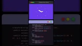 ⏰⚙️ Clock Loading Animation with HTML and CSS