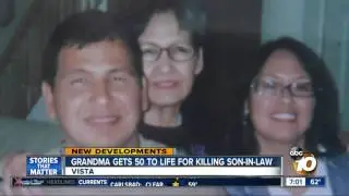 Grandma gets 50 to life for killing son-in-law