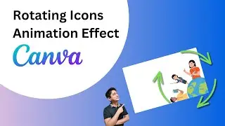 Rotate Multiple Icons Animation Effect in Canva