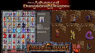 AD&D monsters and characters art compilation - Forgotten Realms: Unlimited Adventures - Gold Box SSI