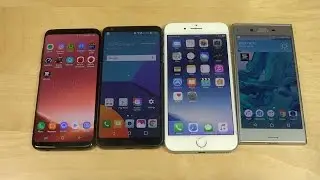 Samsung Galaxy S8 vs. iPhone 7 Plus vs. Sony Xperia XZ vs. LG G6 - Camera App Comparison!