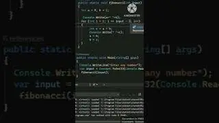 #fibonacci | #programming | #viralvideo | #shortvideo | #codingfun | #mscoder