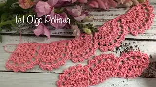 How to crochet cottagecore lace edging. Crochet Video Tutorial