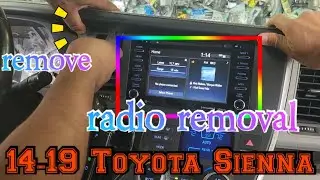 2018 Toyota Sienna How to remove the radio step by step