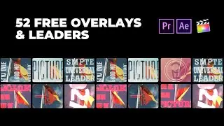 52 FREE Film Overlays / Leaders for Video Editing