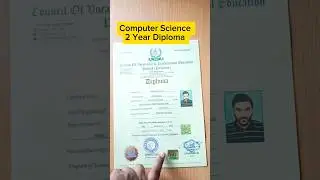 Computer Science 2 Year Diploma With DMC and Online Record