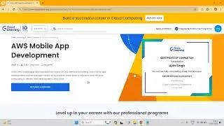 AWS Mobile App Development online course with certificate from #greatlearning #aws  #appdevelopment