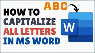 How to Capitalize All Letters in Word