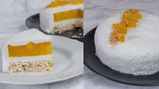 Mango and Coconut Entremet Mousse Cake