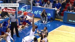 Mason to Alexander dunk vs UNLV // Kansas Basketball // 1.4.15