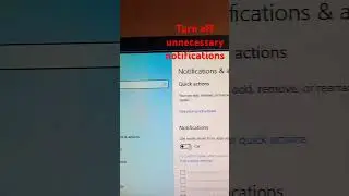 how to turn off unnecessary Windows notifications