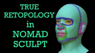 Manual Retopology method in Nomad Sculpt! Android & iOS!