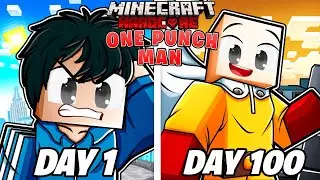 I Survived 100 Days In ONE PUNCH MAN Minecraft... This is what happened.