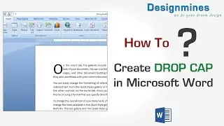 Drop Cap in Word Document