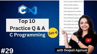 Top 10 Practice Questions and Answers of C Programming | Practice Set-6 | C Programming Tutorial #29