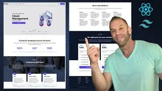 Build a React JS Website with Tailwind CSS - Beginner Tutorial Learning Tailwind CSS