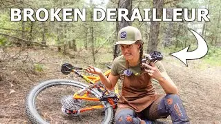 What to do if you break a derailleur or hanger (TRAILSIDE SINGLE-SPEED CONVERSION) | Syd Fixes Bikes