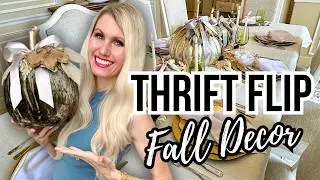 *THRIFT FLIP* CHALLENGE! CAN I FLIP GOODWILL ITEMS Into HIGH END FALL DECOR?