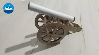 Пушка из картона/Cannon made of cardboard/DIY