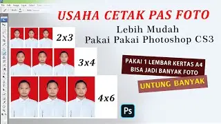 CARA CETAK PAS FOTO DI PHOTOSHOP CS3