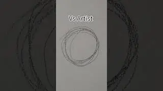 How normal people draw a circle Vs how artist draw a circle